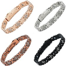 Women's Bracelet Magnetic Therapy Arthritis Pain Relief Zinc Alloy Bangle