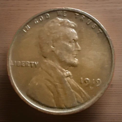 1919-D BN Lincoln Cent Wheat Penny Exact Coin Pictured Received #2261