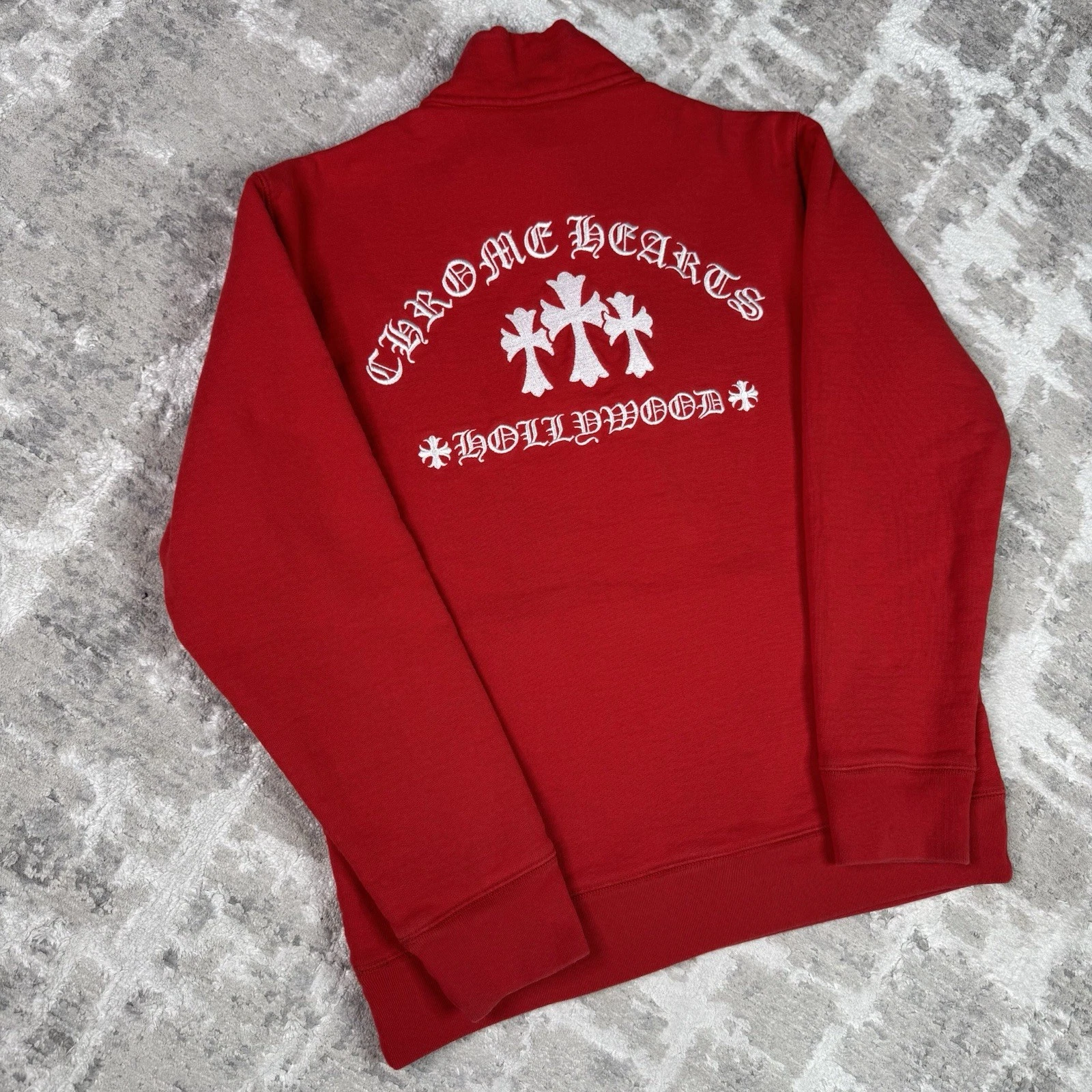 Chrome Hearts Sailin King Taco Quarter Zip Pullover Sweatshirt