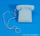 Vintage Barbie Doll Fashion PAK White Telephone MINTY  ~ 1960's