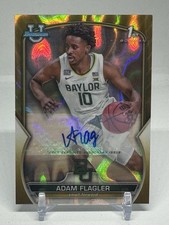 2023 Bowman Chrome University Adam Flagler 1st Good Raywave Autograph Auto #/50