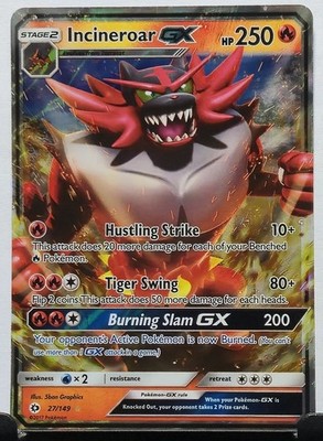 Incineroar GX 27/149 SM Base Set Holo