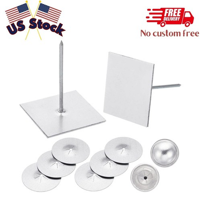 #ad 300pcs Self Stick Insulation Pins 2 1 2inch 1.5 Inch Self Locking Washers $44.79