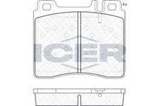 Bremsbelagsatz Vorne Ate-System f&uuml;r Mercedes W140 Limo C140 Coupe 91-99