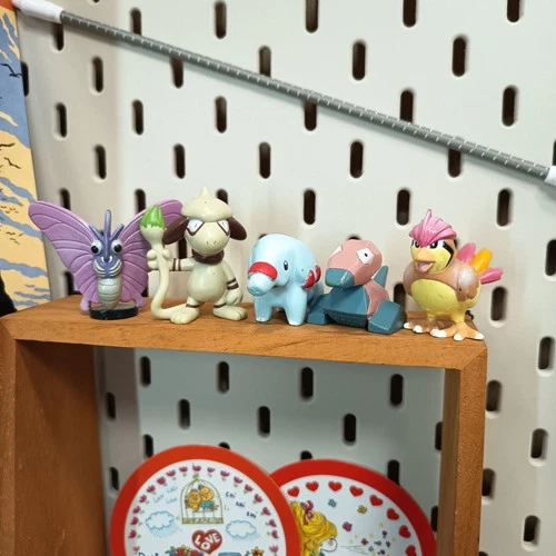 Vintage TOMY Pokemon Lot of 5 CGTSJ Mini Figure Toy PORYGON SMEARGLE VENOMOTH