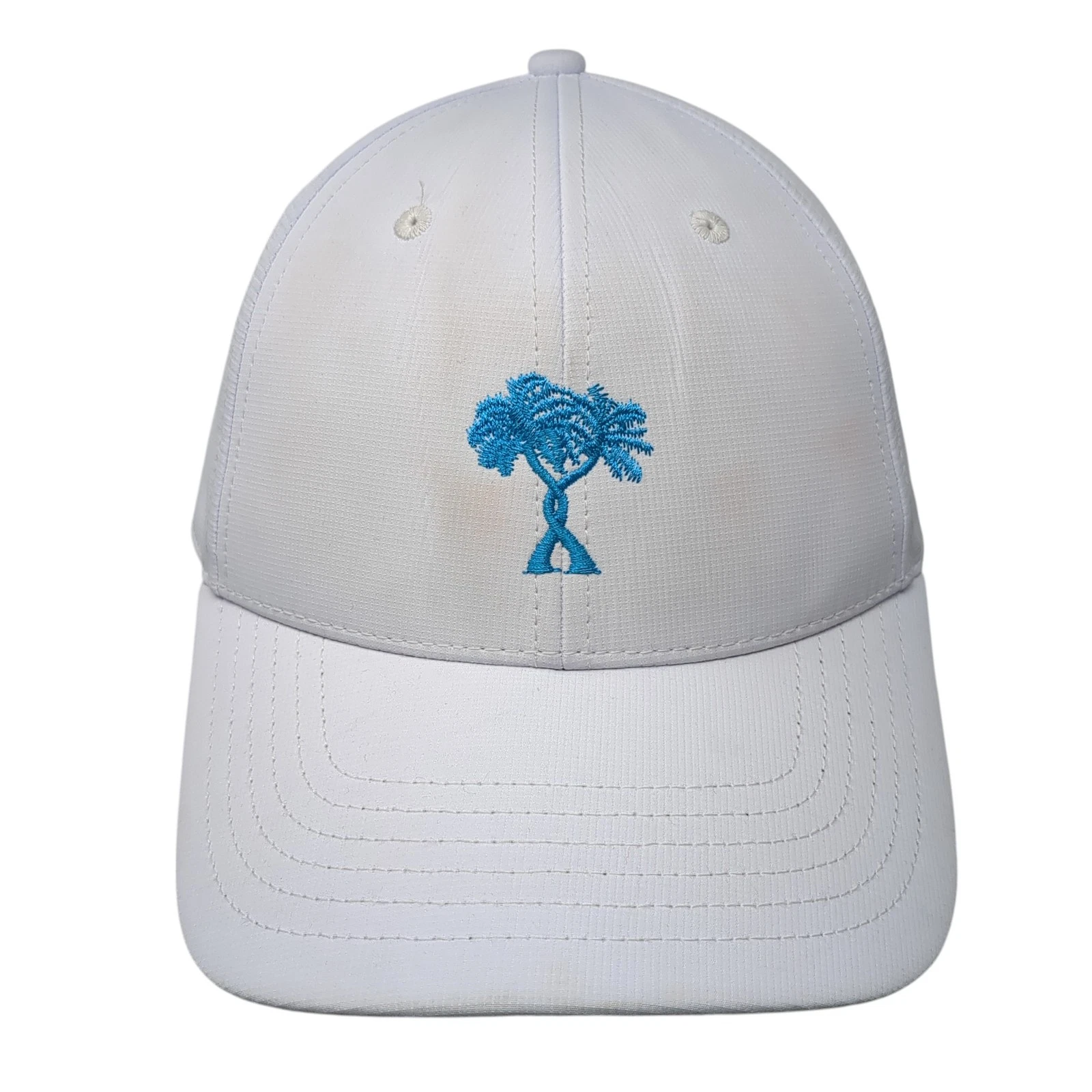 Fahrenheit Slideback Hat White One Size Adjustable Embroidered Logo