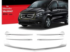 Mercedes Vito W447 Grillleisten Edelstahl  Kühlergrill Leisten 5 tlg 2014-2020