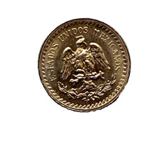 1945 Mexico 2.5 Pesos 2.08 gram Gold Coin .900 Fine Gold! 4287.20 per troy oz