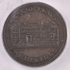 1812 Sheffield England Roscoe Place Token - ICG EF45 