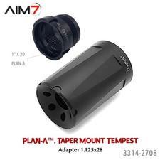 Aim7 1.125"X28 Plan-A taper Mount With Tempest Muzzle Brake