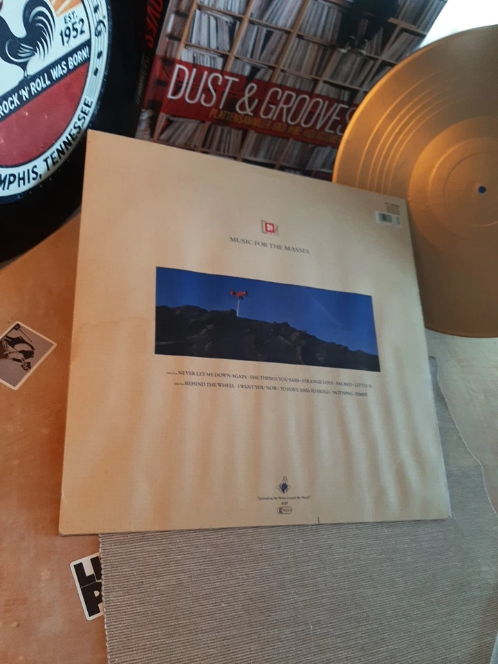 Depeche Mode -  Music For The Masses - Blue Vinyl LP, OIS,Int146833, VG+/VG-,(9) - Bild 2 von 4