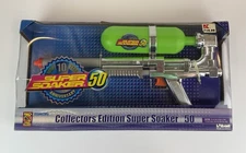 NEW 1998 90s Super Soaker 50 Collectors Chrome 10 Year Anniversary Vintage Toy