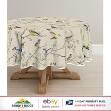 Vibrant Floral Tablecloth 60 Inch Round for Home Dining and Celebrations