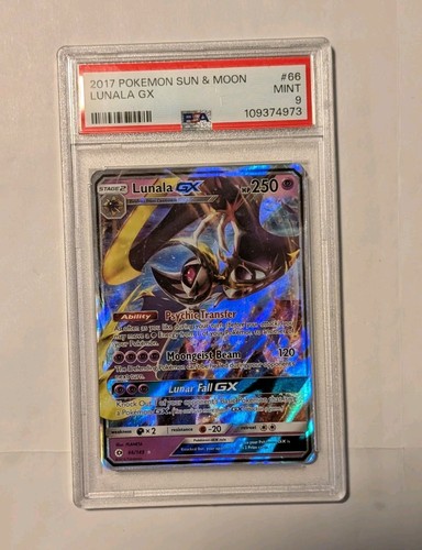 Lunala-GX graded PSA 9 for sale on eBay