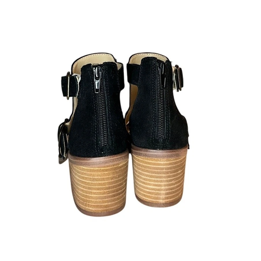 Sole Society So Tonni Suede Sandal Black 5.5 36 - Image 4 of 4