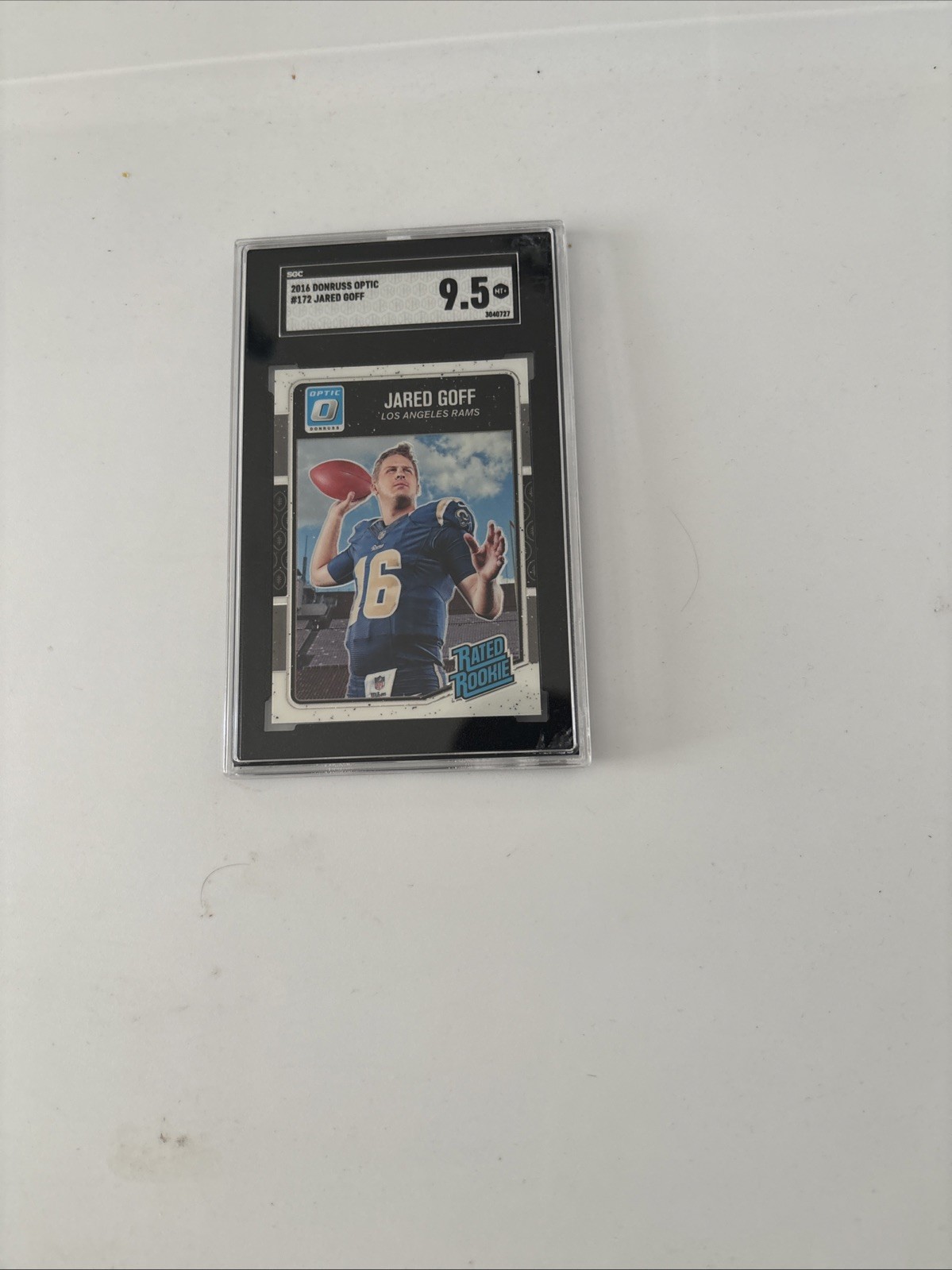 2016 Donruss Optic #172 Jared Goff Rams RC Rookie SGC 9.5 MINT+