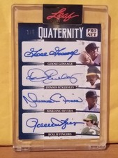 2022 Leaf  Pro Set Rivera Gossage Eckersley & Fingers Quad. Auto. SSP Q-03 #1/5