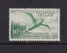 NORFOLK ISLAND 1961 10s Red-Tailed Tropic Bird SG36 MNH