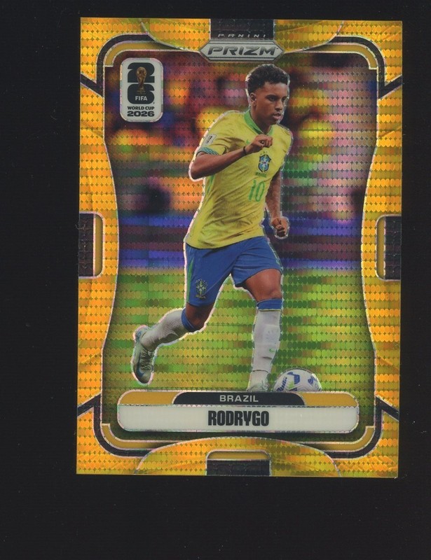 2026 Panini Gold Preferred Prizm World Cup Soccer #94 Rodrygo Brazil 8/10