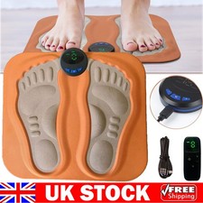 3D Upgrade EMS Foot Massager Pad Portable Electric Muscle Stimulation for Pain