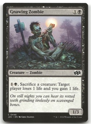 Gnawing Zombie #446 (NM) Foundations Jumpstart J25 Magic MTG
