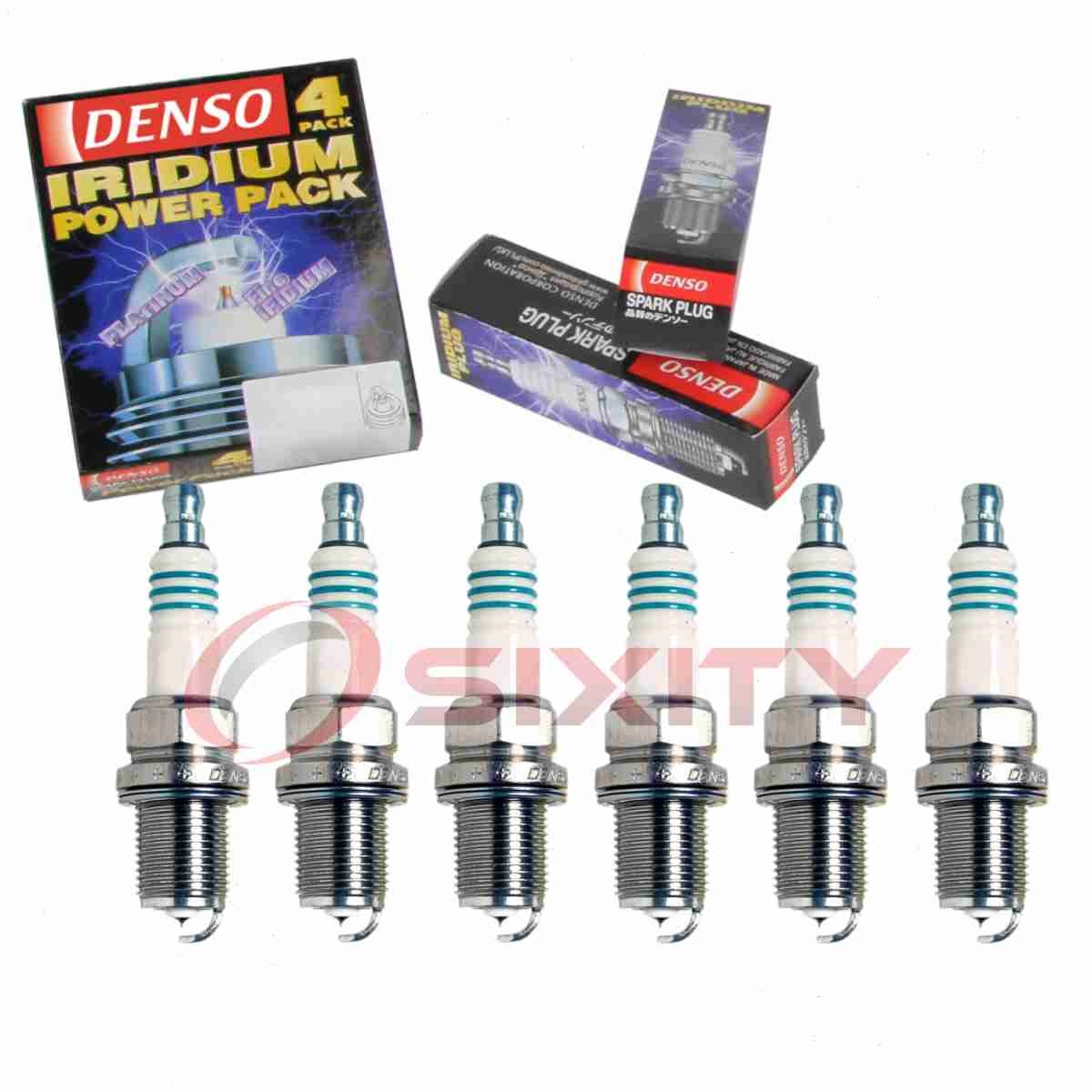 6 pc Denso Iridium Power Spark Plugs for 1990-1996 Nissan 300ZX 3.0L V6 fc