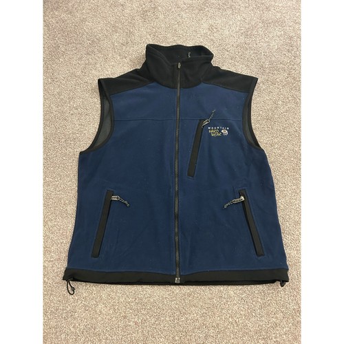 Vintage Mountain Hardwear Fleece Vest Mens Large Blue Excellent Windstopper