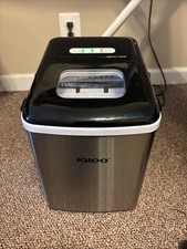 IGLOO Ice Maker Self Cleaning w/Handle in Stainless Steel model ICEB26HN -Works