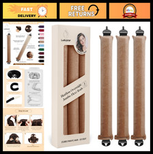 Heatless Overnight Hair Curler Set - Jumbo Satin Flexi Rods for All Hair Types,