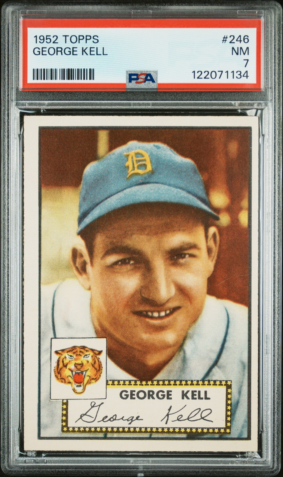 1952 Topps #246 George Kell PSA 7 Near Mint (134)!!