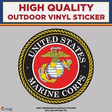 Marines, High Quality Vinyl Stickers