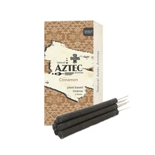 AZTEC Cinnamon 6pc Hand Rolled Resin Incense Sticks Long Lasting