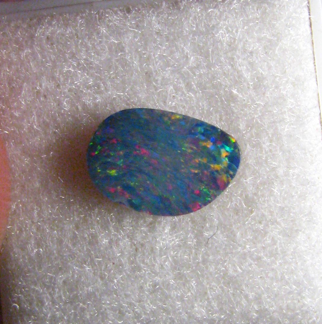 Opale Noble Doublet D'Australie, 11x7x2 Mm, 1,60 Carats - Neuf Sans Emballage