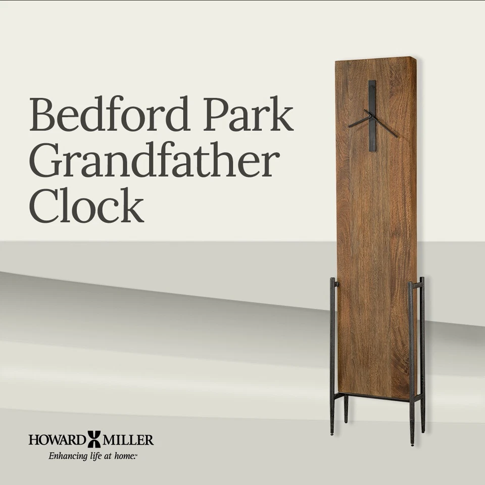 Reloj de piso Howard Miller Bedford Park 615-102 - Acabado de mango macizo natural Foto 3 de 4