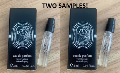 2x Diptyque Do Son Eau de Parfum EDP Sample .06oz 2ml Perfume Cologne Men Women