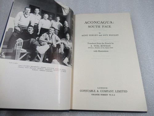 ACONCAGUA South Face - Ferlet & Poulet - 1956 1st ed HB-DJ - Mountaineering - Imagen 6 de 10