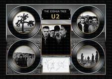 U2 - THE JOSHUA TREE -  SIGNED ORIGINAL A4 PHOTO PRINT MEMORABILIA
