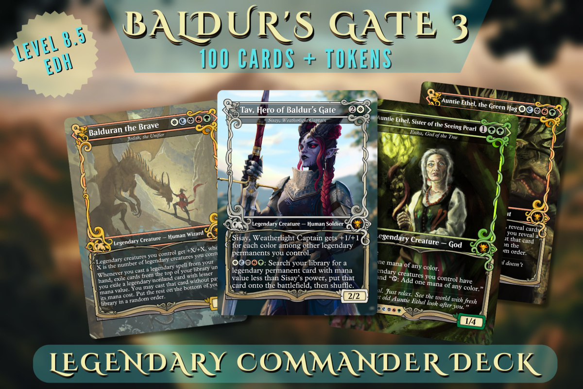 Baldur's Gate 3 Legendary Commander MTG Alt-Art Deck. Ready to Play! | eBay Baldur's Gate 3 Legendary Commander MTG Alt-Art Deck. Ready to Play! | eBay