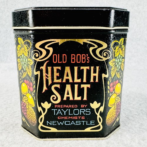 Alte Bobs Gesundheit Salzdose mit Deckel Vintage Taylors Chemiker Newcastle - Bild 3 von 8