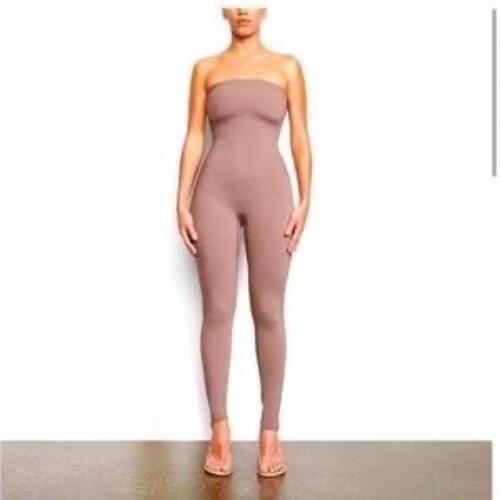 SKIMS All-In-One Strapless Jumpsuit Umber 3X - Picture 1 of 13