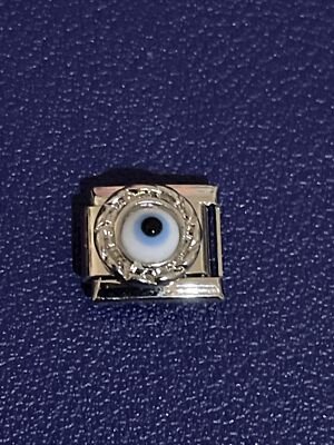 Nazar blau weiß schwarz türkischer Evil Eye Charm Link für ein Nomination Armband