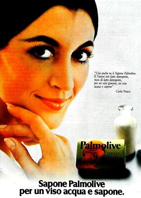 80er Jahre * Original Werbung '' Palmolive Seife, Carla Fracci, Für Ein Gesicht A