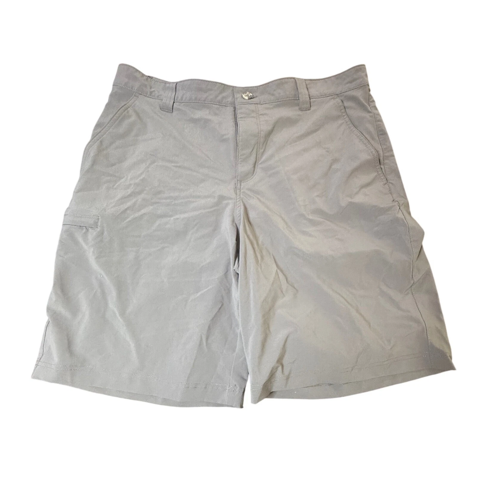 Columbia PFG Fishing Shorts Cargo Outdoor Casual Gray Size 36