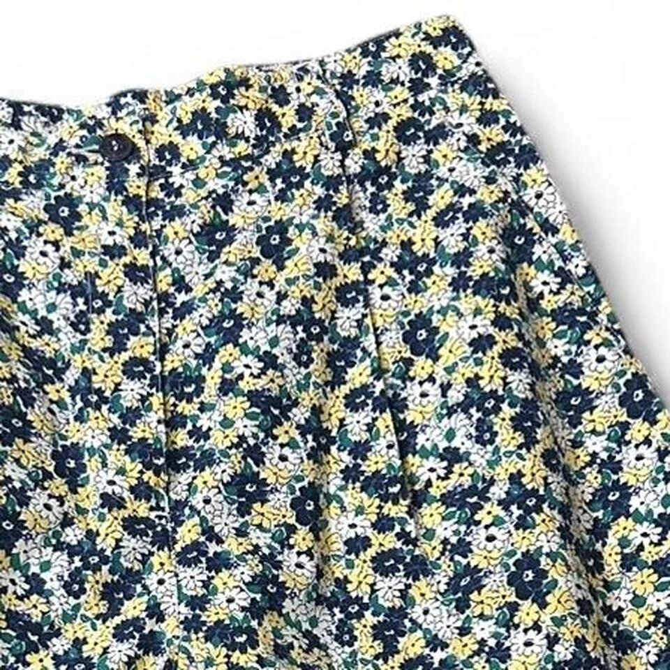 Pantalones cortos florales plisados vintage Liz Claiborne Lizgolf Foto 3 de 4