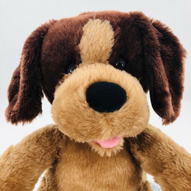 Build A Bear Workshop Dog Plush Floppy Ears Pink Tongue Stuffed Animal Toy 14