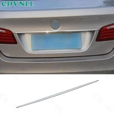 For BMW 5 Series 2011-2017 Silver Steel Rear Tailgate Trunk Lid Strip Trim 1PCS