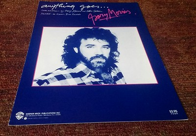 Anything goes by Gary Morris piano vocal guitar sheet music NEW