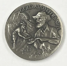 Longines Symphonette Society Gold at Sutters Milll Sterling Silver Medallion