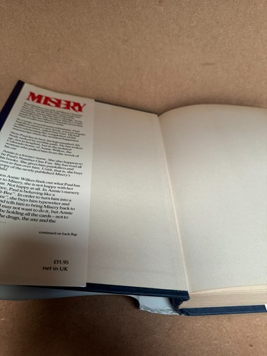 Stephen King Misery 1987 1st Edition 1st Printing D115 - Picture 4 of 6