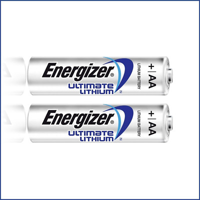 2 x Energizer Ultimate Lithium AA Mignon 1,5 V Batterie L91 3000mAh 2 Stück  NEU